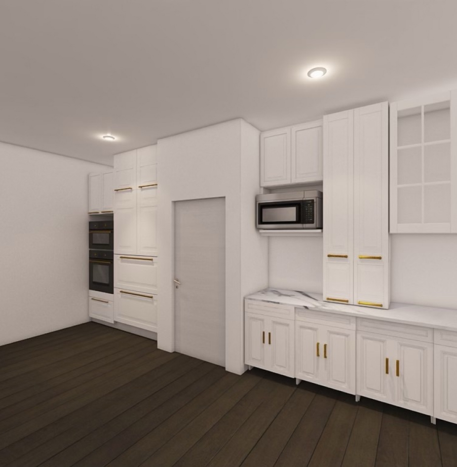 White kitchen cabinets