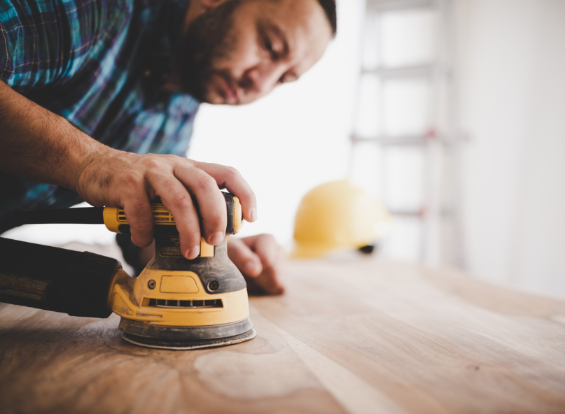 Sanding with proper equipment